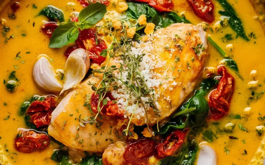 Tuscan Chicken, Italian Chicken Recipe, Creamy Chicken Dish